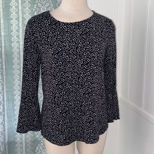 SweetGREY Black & Gray Printed Top size Small